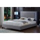 TT T2365 Gray Velvet Queen Bed 